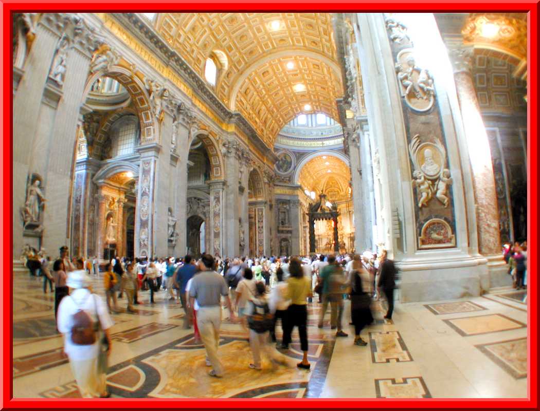 Inside the Basilica