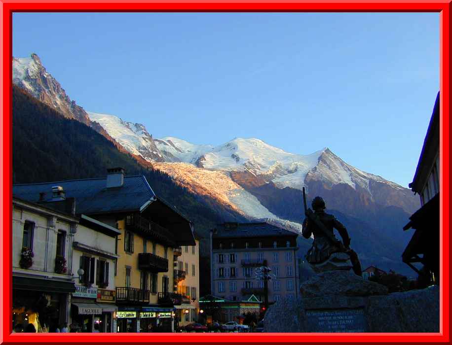 Sunset in Chamonix